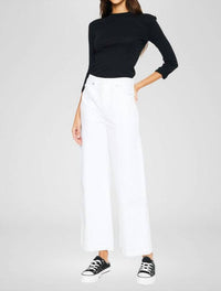 KanCan Mara Ultra High Rise 90's Wide Leg Jeans in white - women's pants