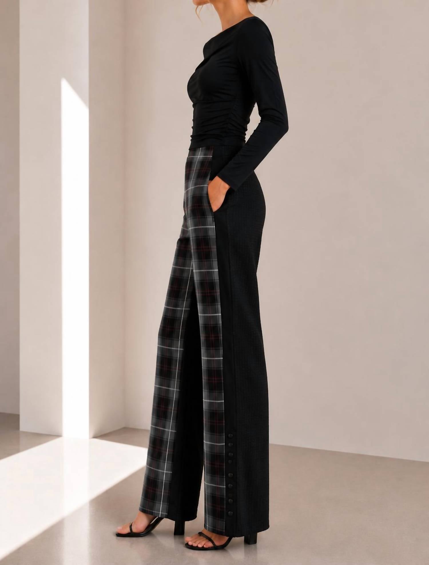 Pier Antonio Gaspari - High-Rise Relaxed Pants