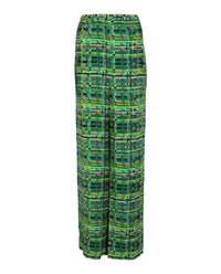 Salvatore Ferragamo - Women's Geo Silk Wide-leg Pants