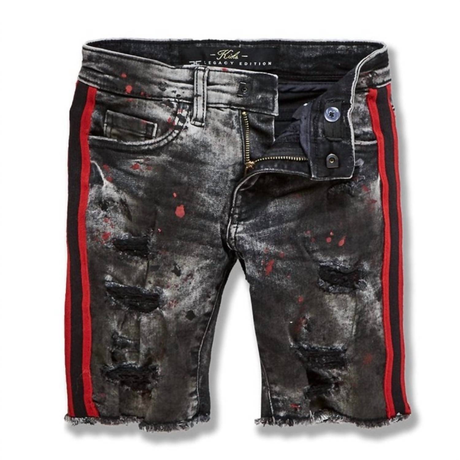 Jordan Craig - Boy's Youth Sparta Striped Denim Short