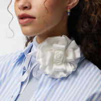 Lele Sadoughi - Women's Silk Gardenia Ribbon Choker