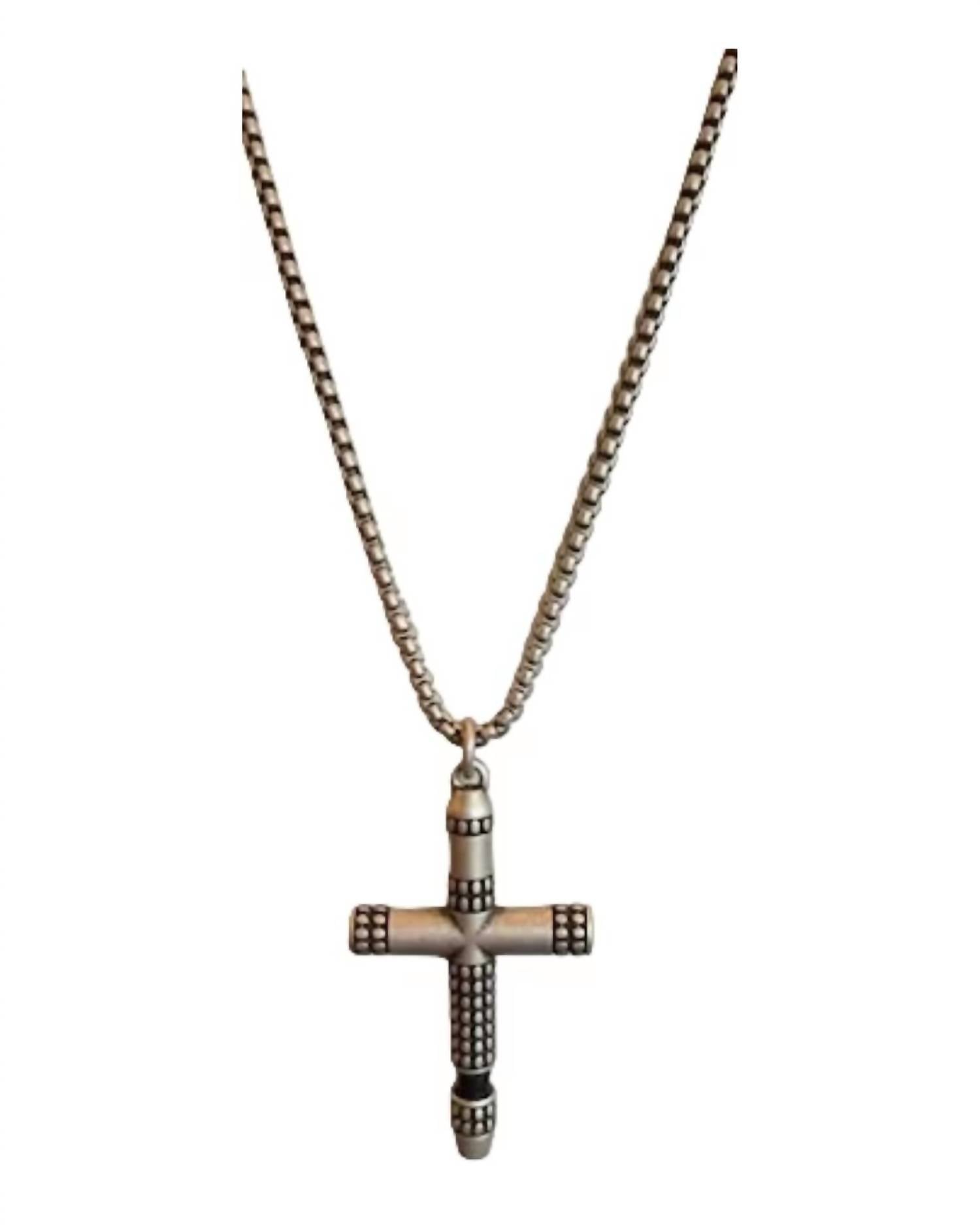 K&K Interiors - Unisex Studded Cross Necklace