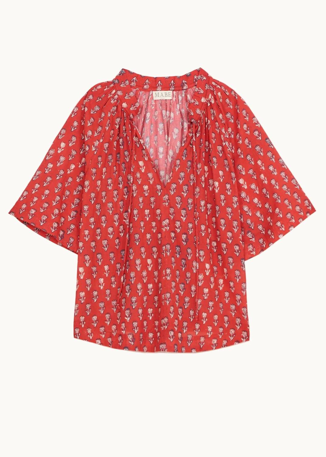 M.A.B.E. - Ari Print Gathered Top