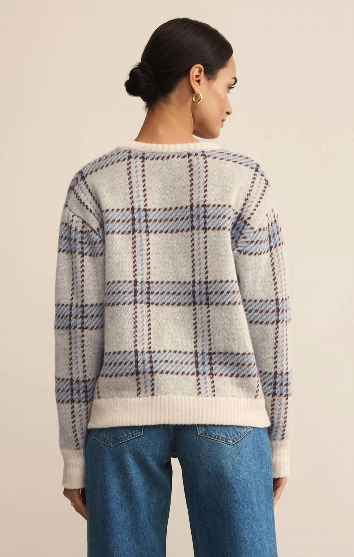 Z Supply - Junction Crew Neck Plaid Sweater