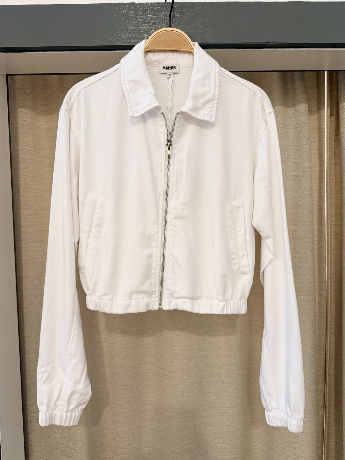 Asher Women's Zoi Bomber Jacket in white - women's jacket
