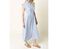 Olivaceous - Dorothy Button Front Maxi Dress