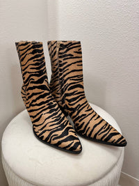 Matisse Women's Caty Western Pointed Toe Bootie in tiger cowhair - women's shoe - alternate view