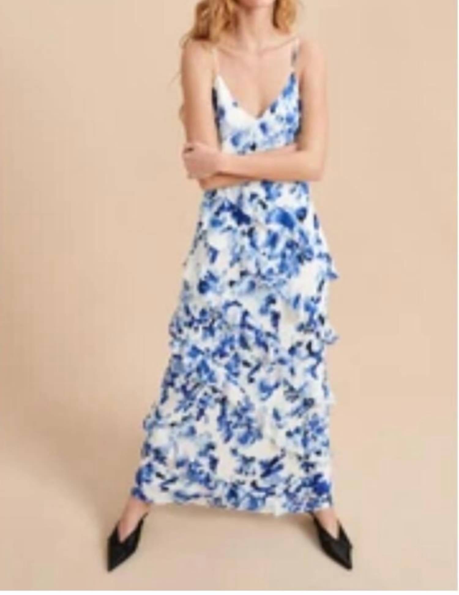 La Ligne Nyc - Gio Bias Ruffle Slip Dress