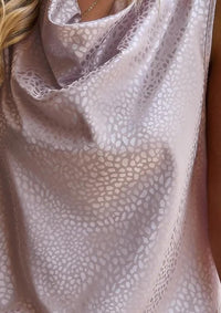Supreme - Dotted Leopard Cowl Neck Blouse