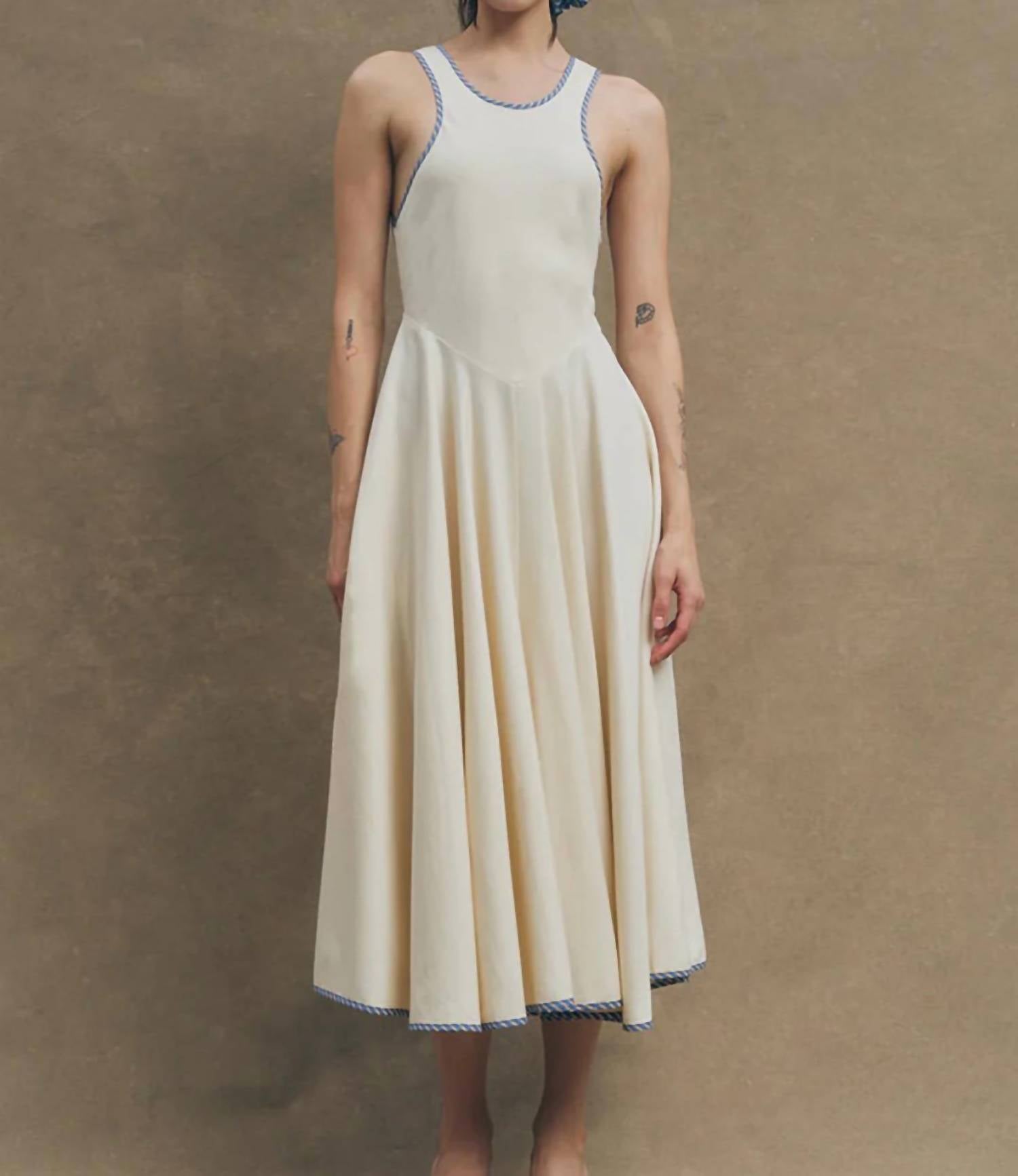 Maude Club - Open Back Midi Swing Dress