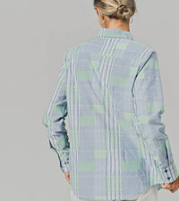 The Shirt - Fluorescent Block Boyfriend Shirt
