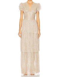 SABINA MUSAYEV Sarah Maxi Dress in gold - women's dress