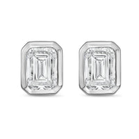 Diana M Jewels - Women's Emerald Lab-grown Diamond Stud Earrings (4.00 Tcw) - Signature Plus