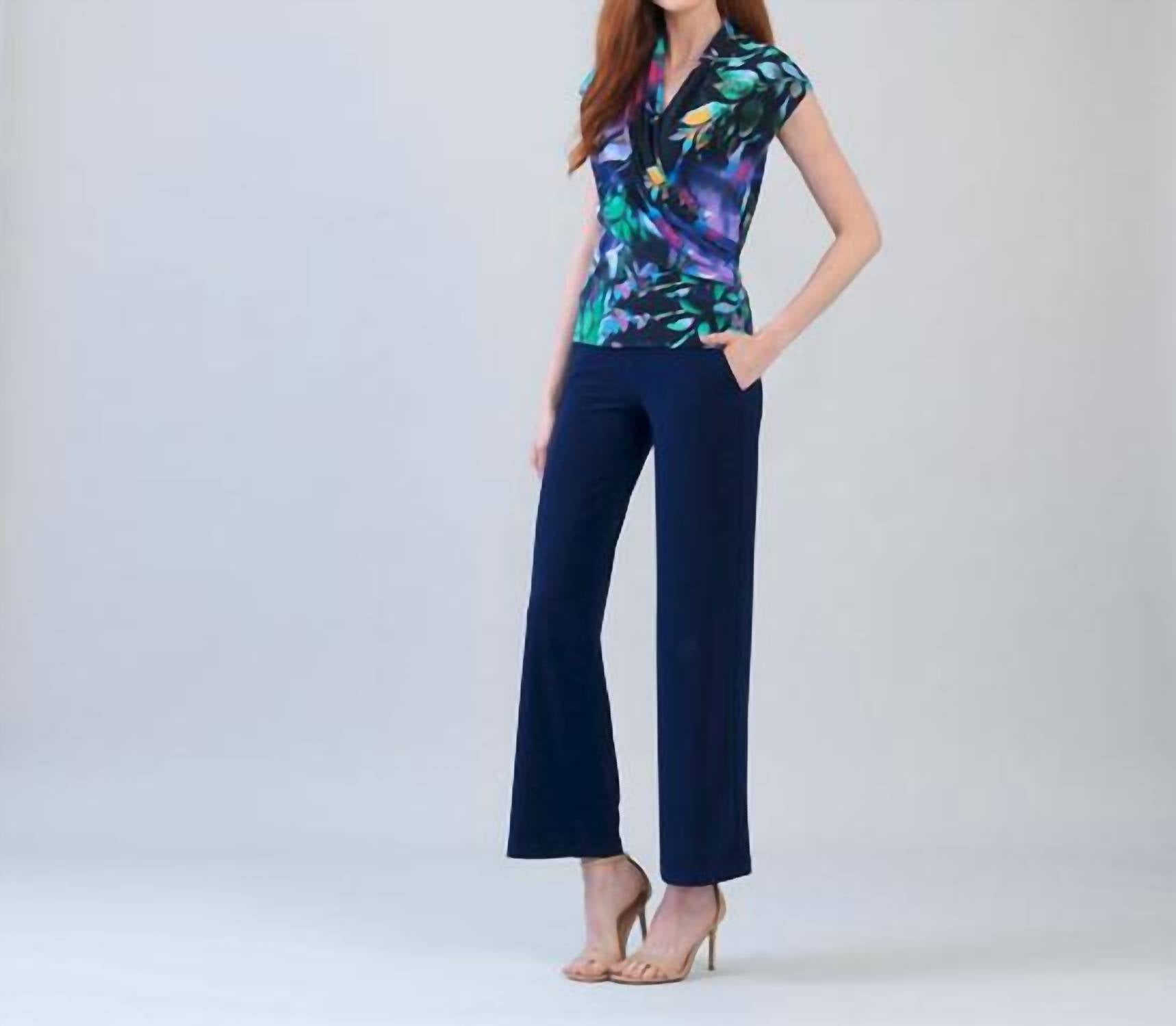 Clara Sunwoo - Short Sleeve Rouche Front Top