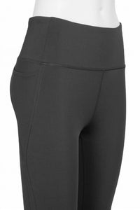 Nanette Lepore - Women's Mid Waist Solid Dolphin Hem Leggings