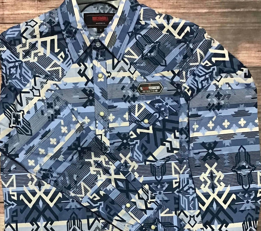 Rock & Roll Denim - Men’s Rock & Roll Aztec Snap Shirt