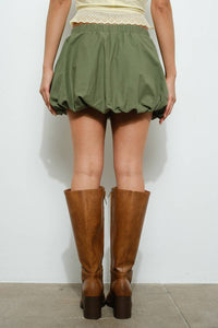 Pretty Garbage - Shaken Bubble Hem Skirt