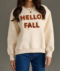 Panache Apparel - Hello Fall Graphic Sweatshirt
