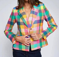 Vilagallo - Gingham Plaid Jacket
