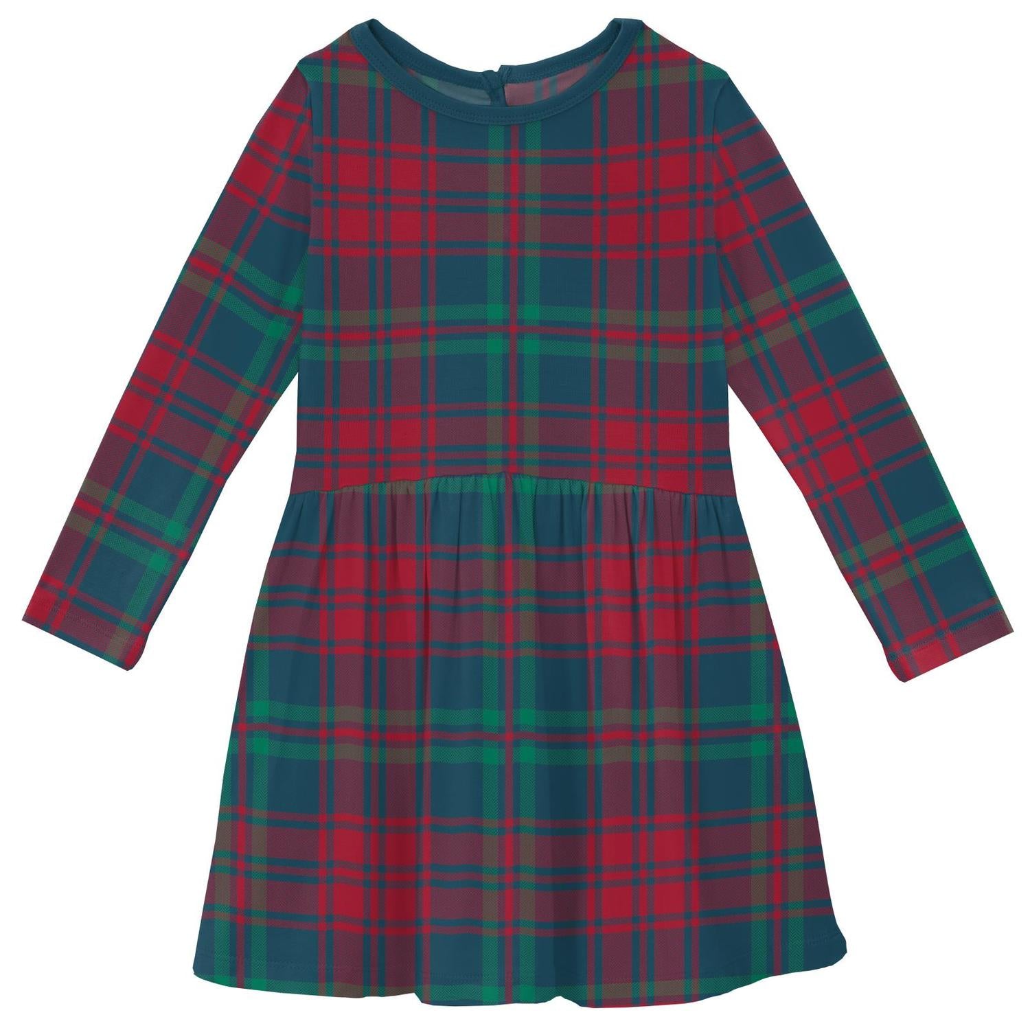 Kickee - Girls' Long Sleeve Twirl Dress with Pockets