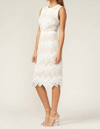 adelyn rae Melody Sheath Dress in white - women's dress - alternate view