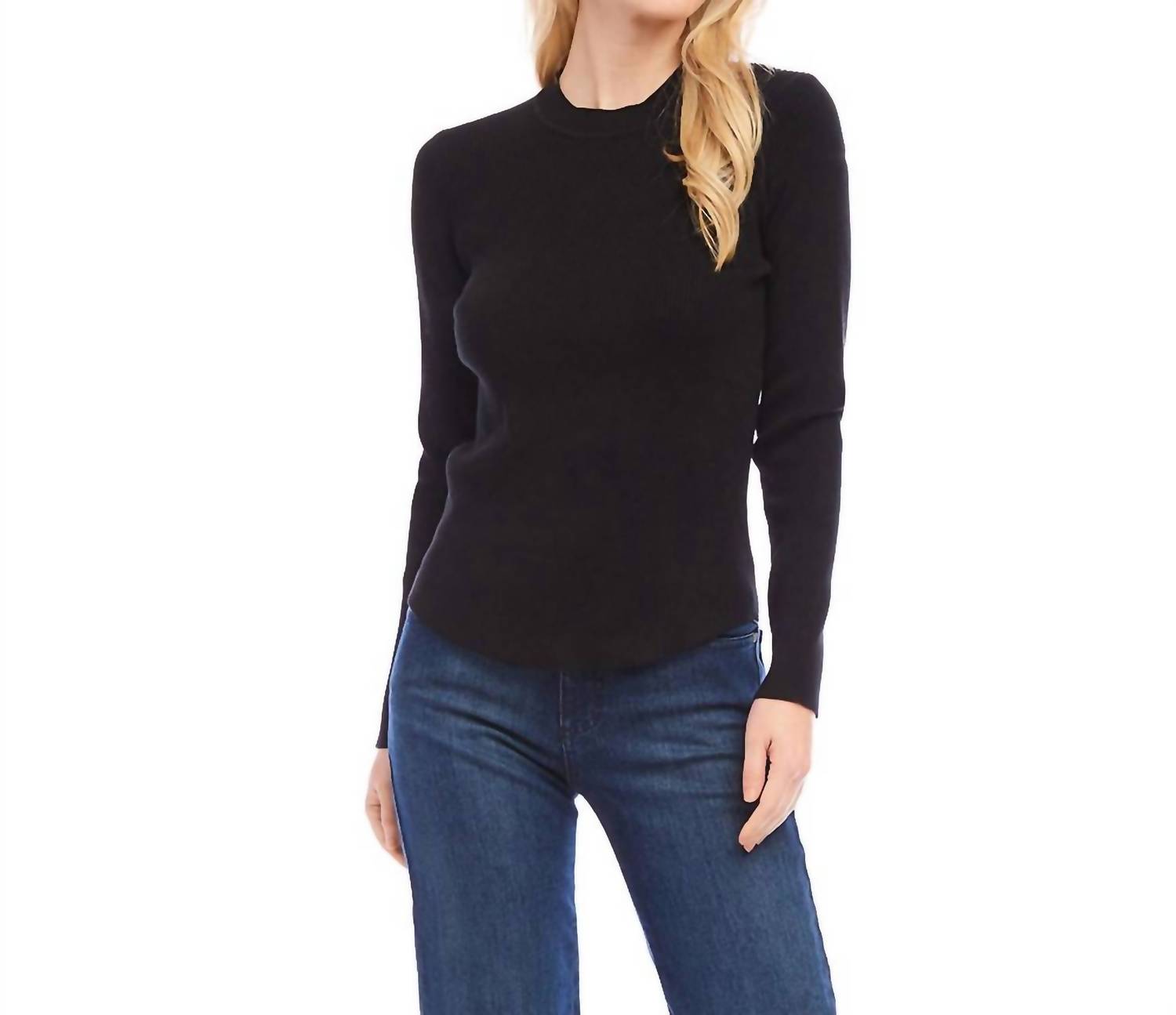 Karen Kane - Ribbed Crewneck Sweater
