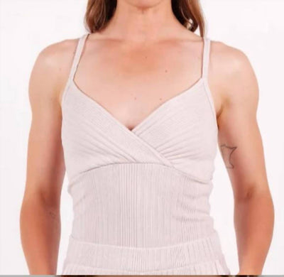 Stateside - ORAGINC VARIEGATED RIB FRONT OVERLAP TANK