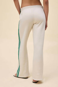 DAYDREAMER Solid Track Pant in white - women's pants - alternate view