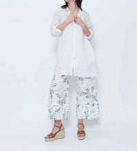 Blueberry - Sheer Button Up Tunic