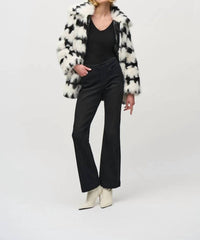 Joseph Ribkoff - Reversible Faux Fur Coat