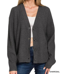 Zenana - Viscose Sweater Cardigan