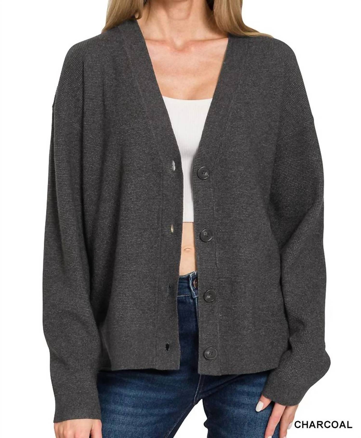 Zenana - Viscose Sweater Cardigan