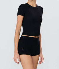 Eterne - Ribbed Stitch Cashmere Bloomer Shorts