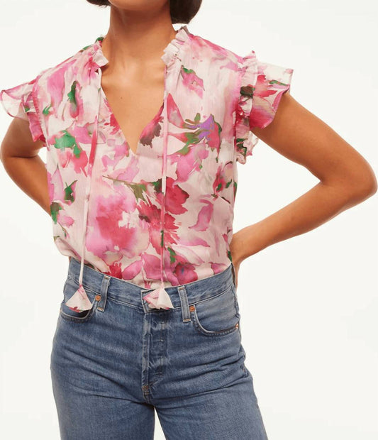 Misa Los Angeles - Basia Floral Print Chiffon Top