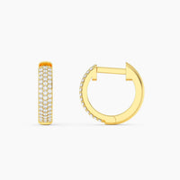 Ella Stein - Women's Three Ways To Shine Huggie Earrings