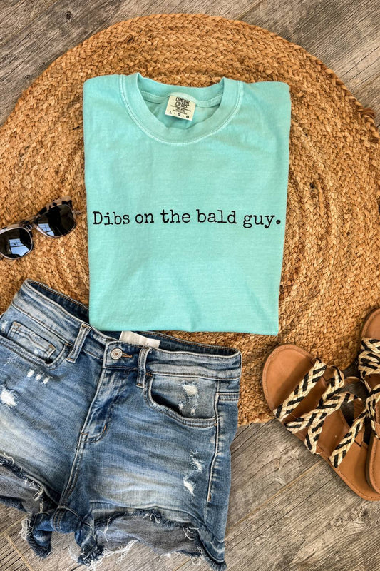 Comfort Colors - Women's Dibs On The Bald Guy Tee