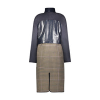 Marina Moscone - Women's Removable Funnel Collar Trench Coat