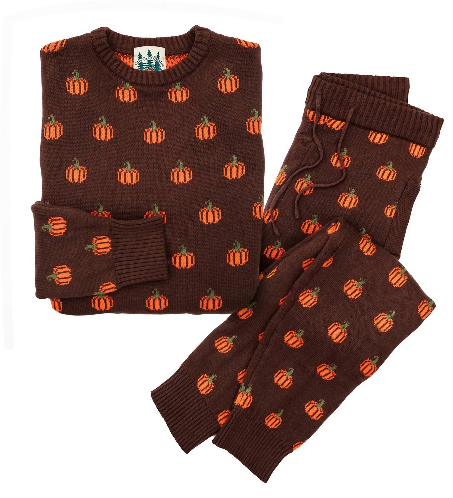 Kiel James Patrick Country Pumpkin Joggers in brown - women's pants - alternate view