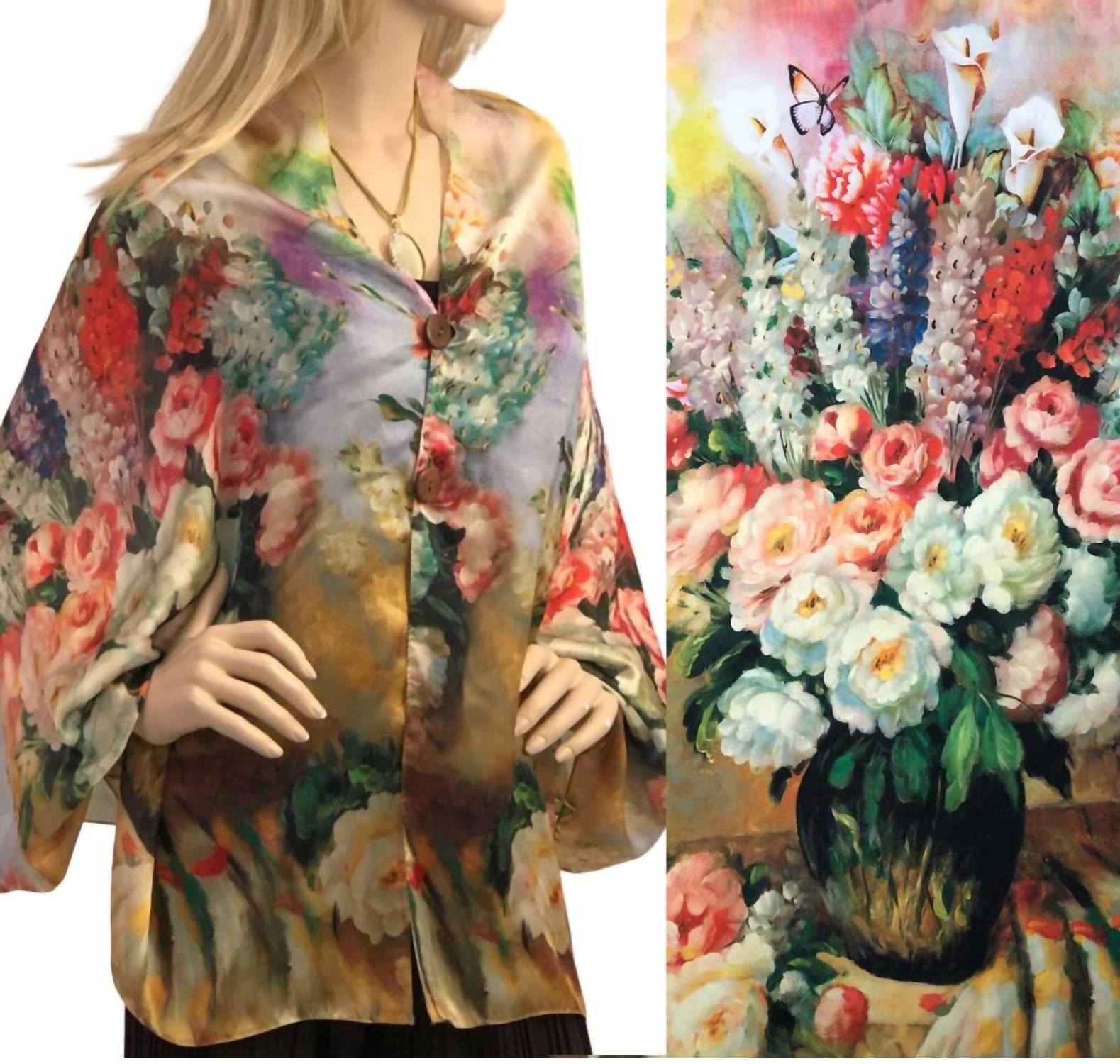 Magic Scarf - Sunset Floral Shawl