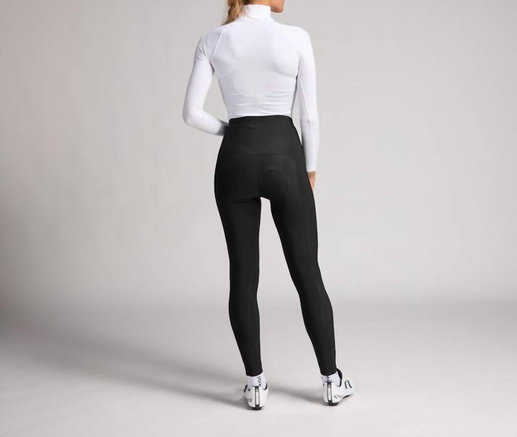 Ekoi Women’s Thermal Gel Padded Cycling Pants in black - women's pants - alternate view