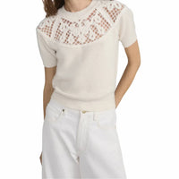 Frame - The Lace Gathered Sweater