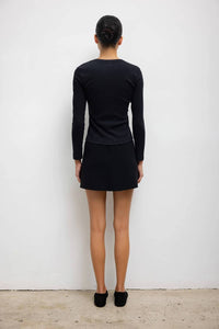 Leset - Kelly Slim Fit Long Sleeve Ribbed Top