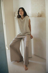 A.Ren - Here For It Wide Leg Open Pants