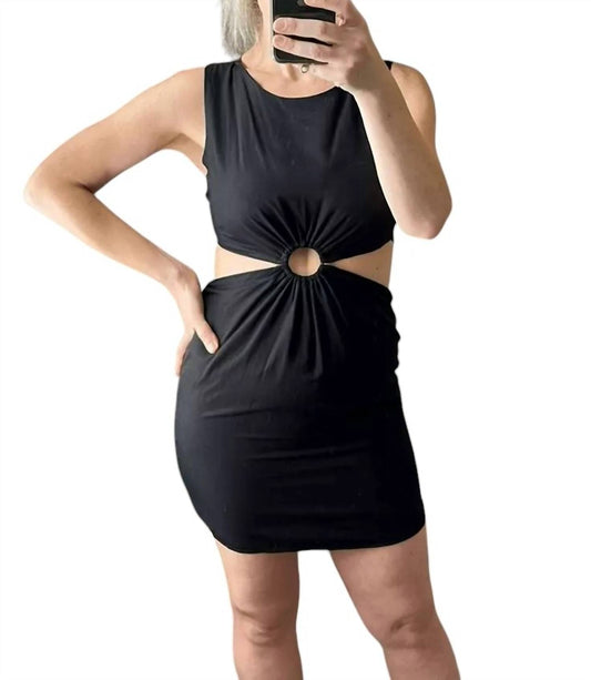 Ever After - SLEEVELESS RING CUT OUT MINI DRESS