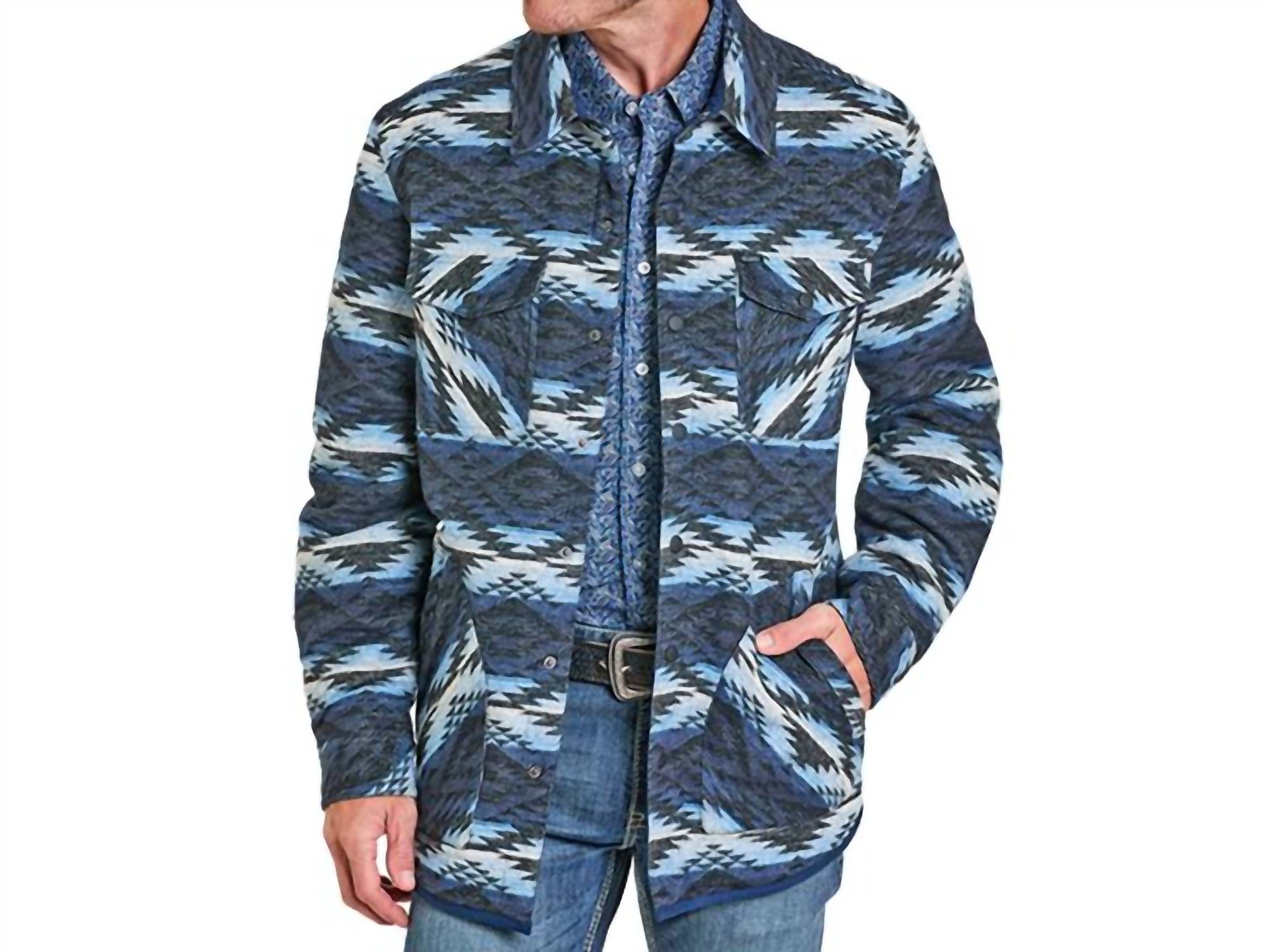 Rock & Roll Denim - Men's Reversible Aztec Shacket