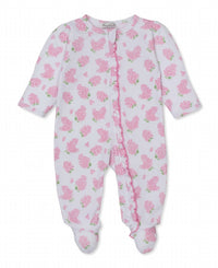 Kissy Kissy - Girl's Hydrangea Zipper Footie