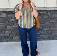 Thml - Striped V-neck Top