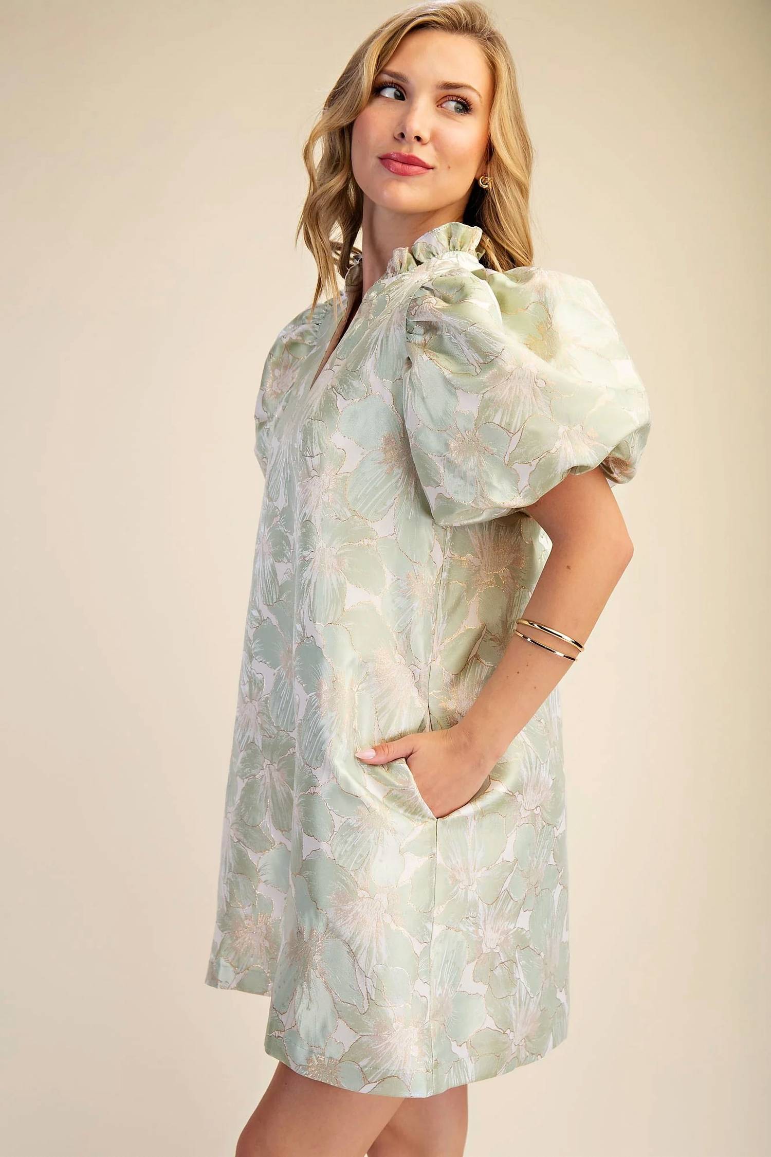 Glam - Tea Time Floral Midi Dress