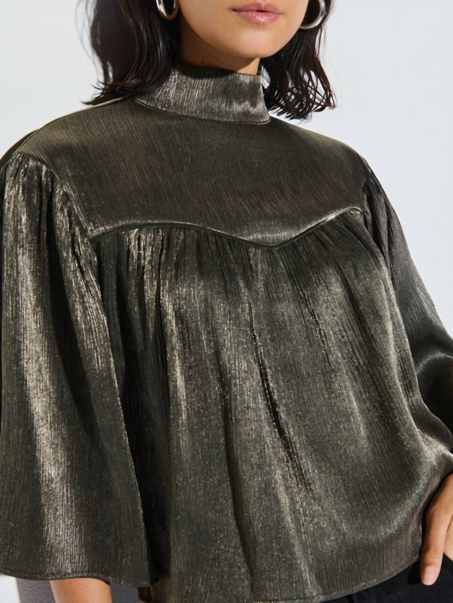 Nation Ltd - Marci Mock Neck Top