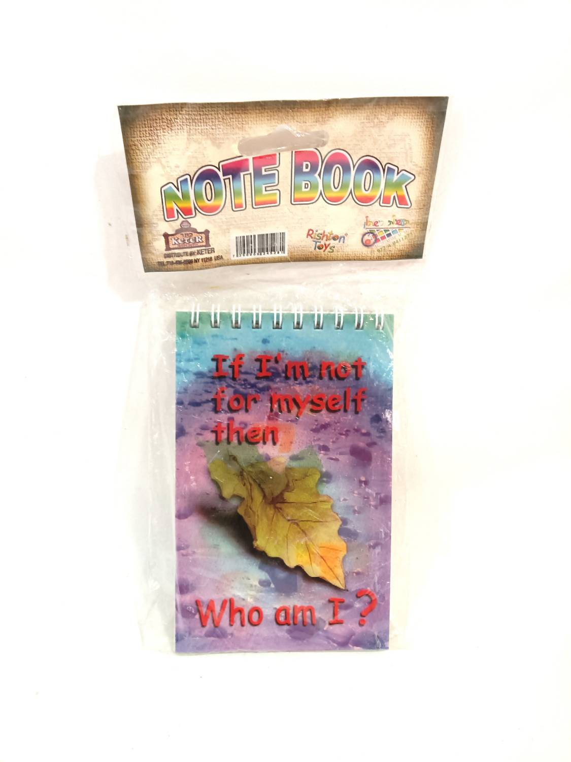 Keter Double Sided If I'm Not For Myself Then Who Am I? Note Book in multicolor - item